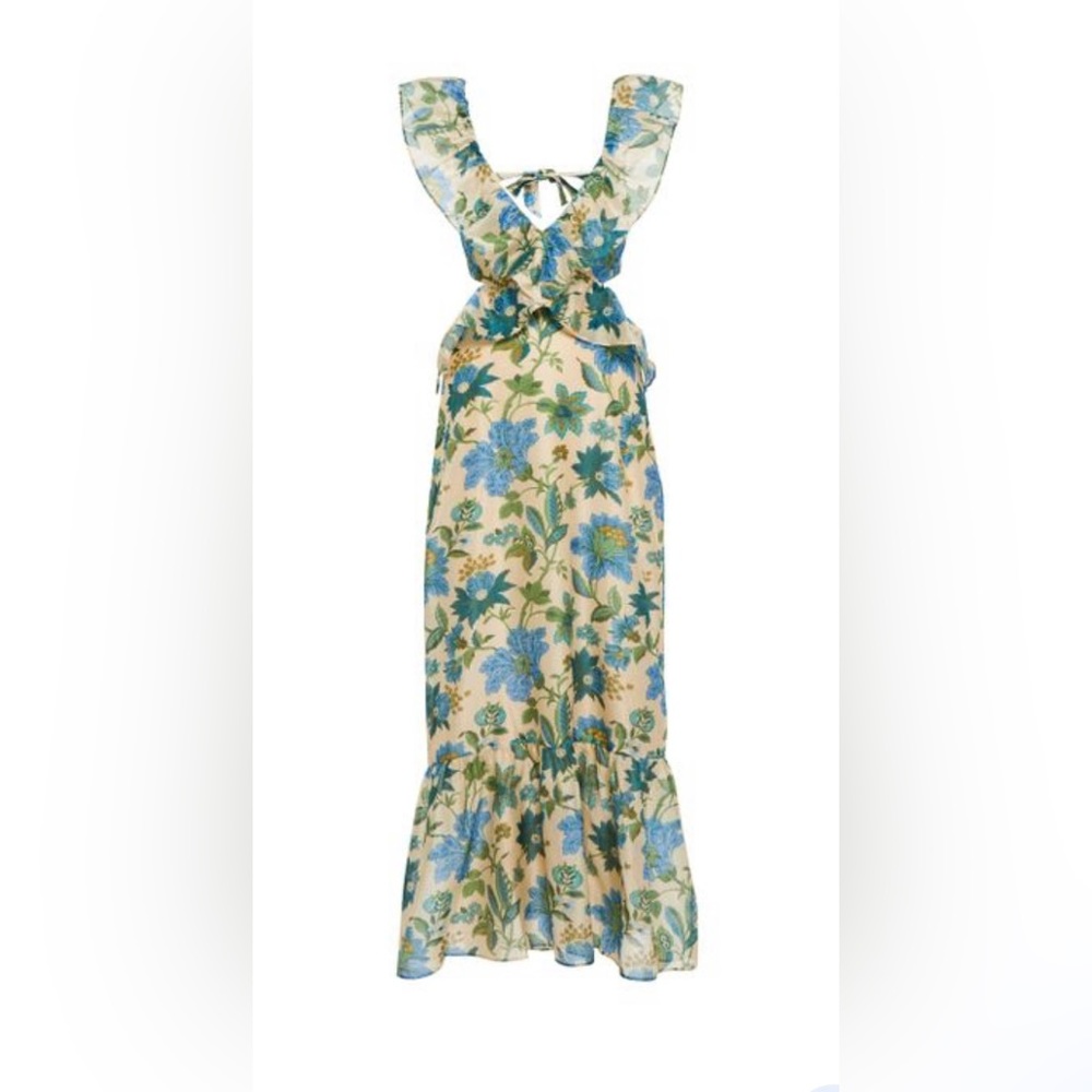 SIR THE LABEL Celia cotton silk midi dress NWT